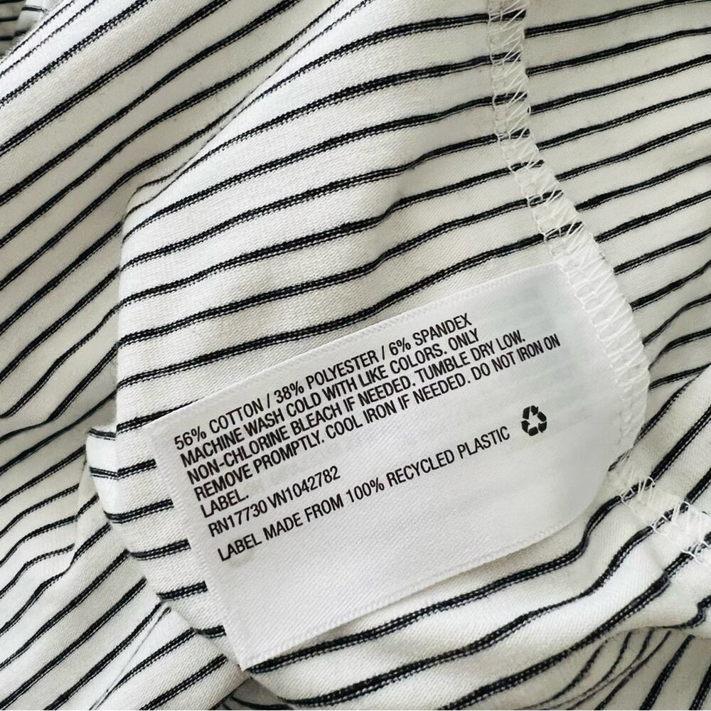 A New Day black cream white stripe sleeveless tank top dress - Picture 5 of 5